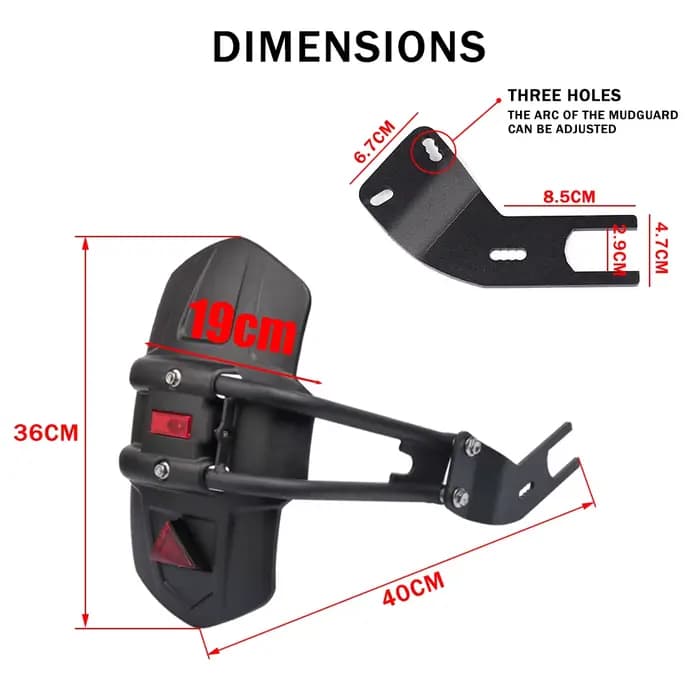 Garde-boue arrière de moto, garde-boue de roue, protection contre les éclaboussures, pour CFMOTO CF