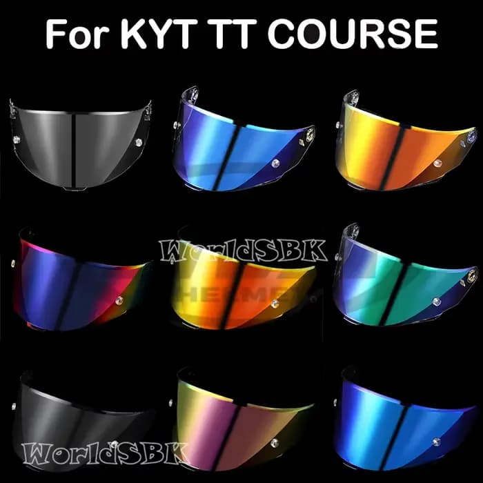 Casque de moto intégral, pare-soleil, course KYT TT