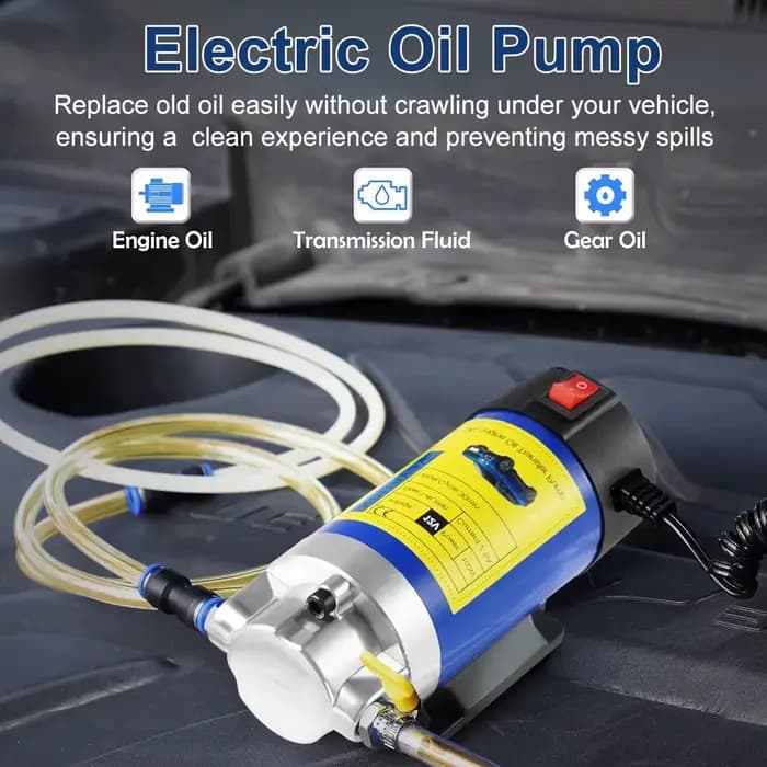 Pompe de transfert d'huile Portable 1-4L/min 12V, extracteur d'aspiration de fluide, changement élec