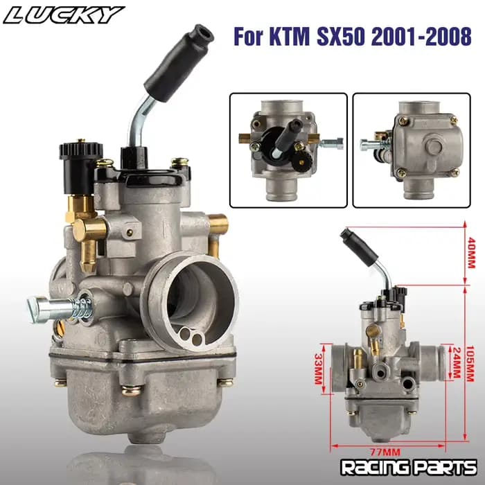 Carburateur de moto 19mm pour KTM SX 50 50cc SX50 50SX 2001-2008, pièces de carburateur pour Dirt Pi