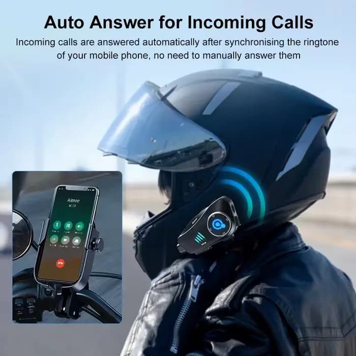 Caméra de Moto casque casque enregistreur vidéo 1440P interphone WiFi APP Dash Cam Moto Auto Dvr