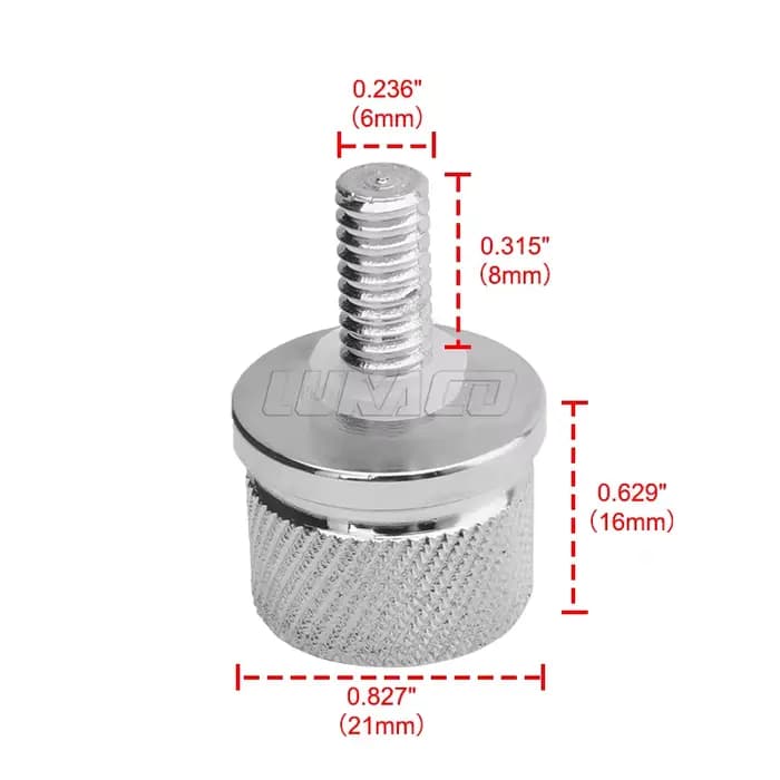 Boulon noir chromé or moto pour Harley Sportster Touring Softail CVO arrière CNC siège passager lang