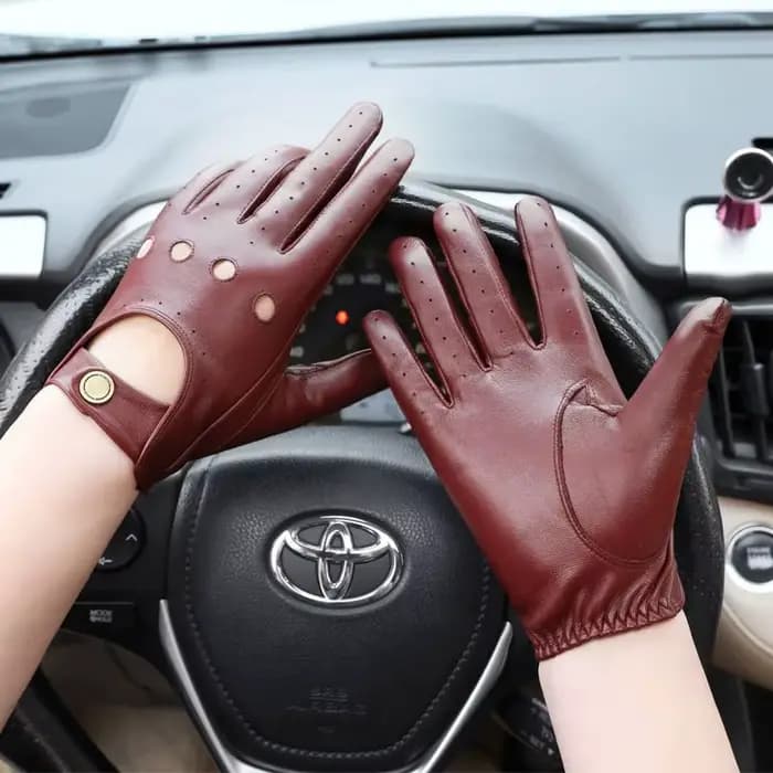 Nouveauté gants de luxe en cuir véritable pour hommes gants en peau de mouton mode hommes gants de c