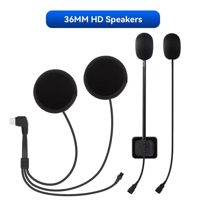 LEXIN-GTX 36MM moto Interphone casque et Clip accessoires pour casque complet/demi Interphone prise
