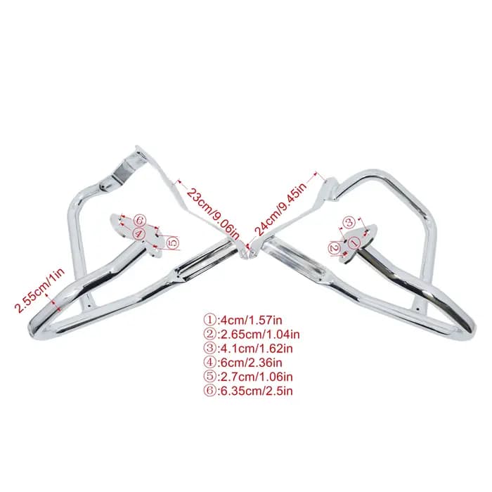 Pare-Choc Chromé pour Voiture BMW Runder RT R 1200 RT R 1200 RT 2014-2020, Protection Précieuse pour