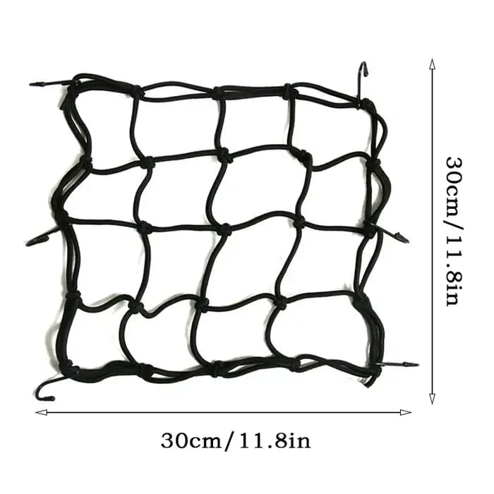 Filet à bagages pour moto, couverture de vélo, réservoir de carburant, maille élastique en caoutchou