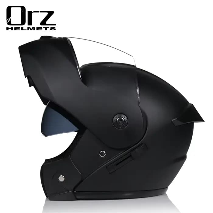 Casque de moto de haute qualité double lentille casque de course rabattable protecteur de tête de ch