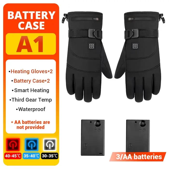 Chauffage Gants De Moto Étanche Motocross Guantes Gant Écran Tactile Chauffé Moto Gants D'équitation