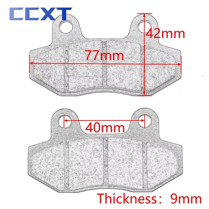 Plaquettes de frein avant et arrière de moto pour scooter Dean 6, cyclomoteur RL 50cc 70cc-125cc agg