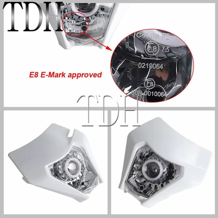 Lampe de sauna LED Angel Eyes pour moto, lampe frontale universelle, EXC, SX, SXFXC, XCF, XCW, XCFW,