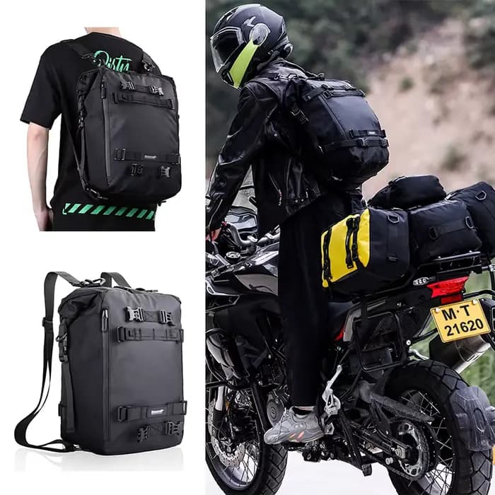 Pack de bagages pour moto, sac de siège arrière multifonction étanche pour Motocross 10L 20L 30L, sa