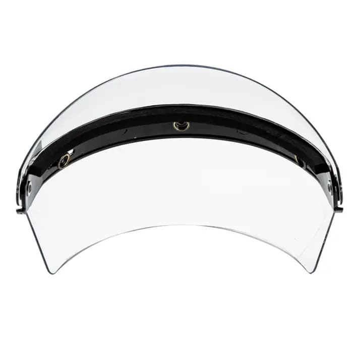 Pare-vent rétro ouvert à 3 boutons-pression, visière de casque, lentille de protection contre le ven