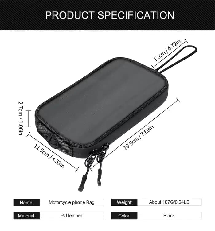 WOSAWE – sac de réservoir magnétique pour moto, support de Navigation GPS Mobile, sacs étanches pour