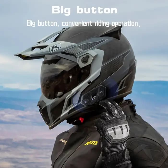 Fodsports M1-S Pro Bluetooth casque casque Moto Interphone 10 coureurs 2000m sans fil Intercomunicad