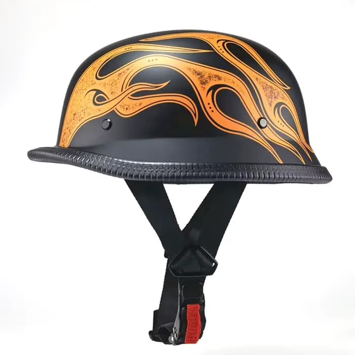 Casque de moto demi-visage approuvé par le DOT, casquettes de route unisexes, vintage, rétro, protec