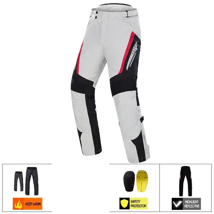 Vestes de moto imperméables pour hommes et femmes, veste de moteur imbibée, pantalons de moto, poign