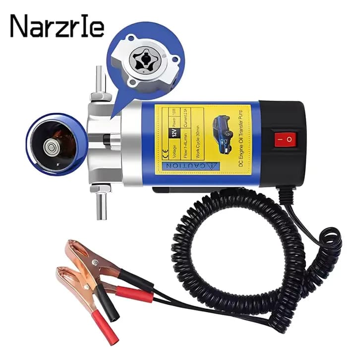 Pompe de transfert d'huile Portable 1-4L/min 12V, extracteur d'aspiration de fluide, changement élec