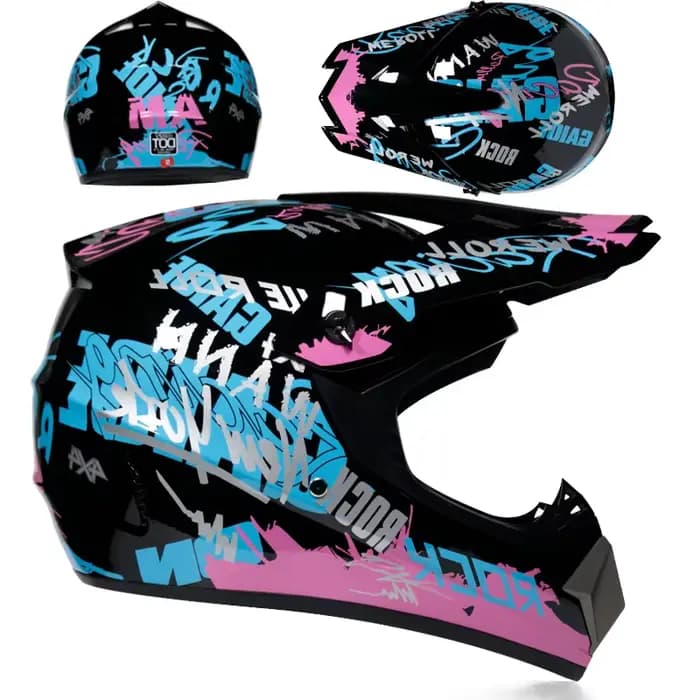 Casque de moto enfants casque tout-terrain vélo descente AM DH casque croisé capacete motocross casc