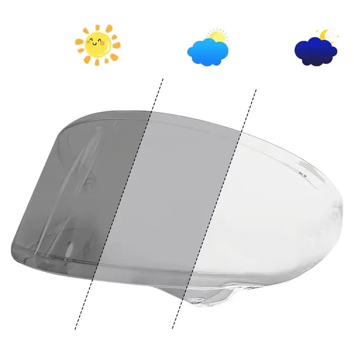Visière photochromique pour casque de moto HJC RPHA 12 RPHA-12, lentille de protection
