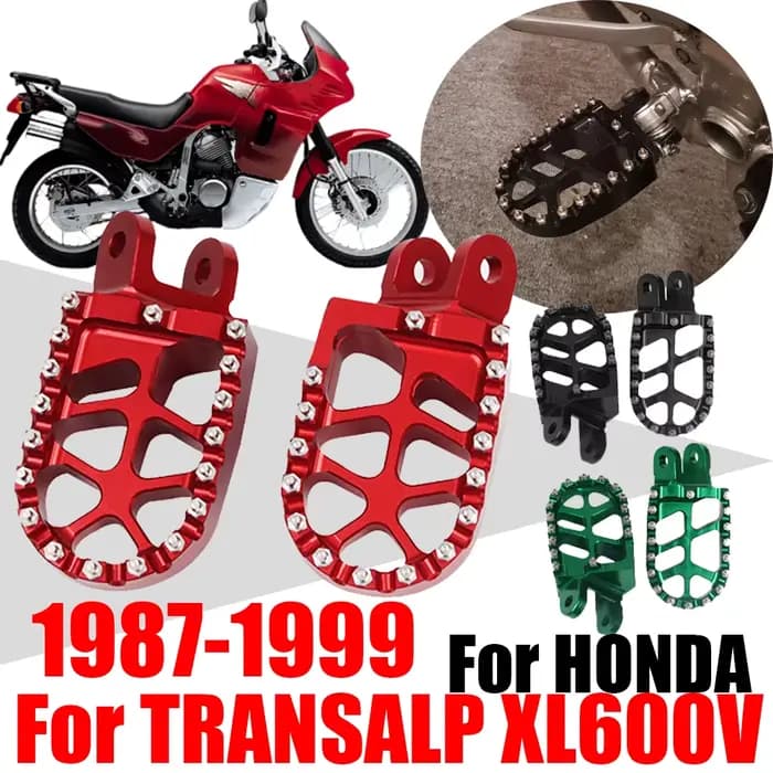 Repose-pieds de moto, pièces de pédale pour HONDA Transalp 600 XL600V XL600 XL 600V 600 V 1987 – 199