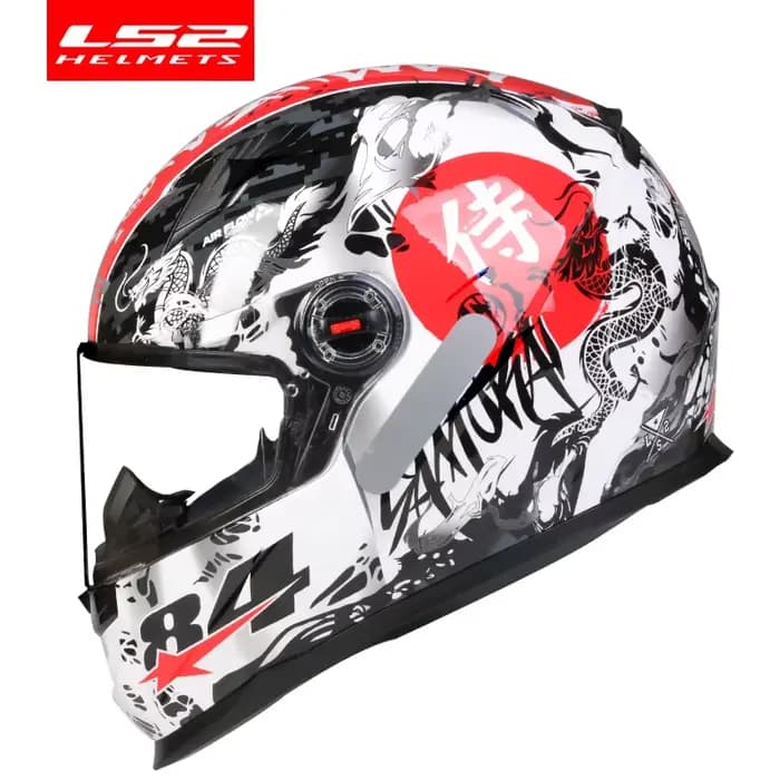 Casque de moto intégral LS2 FF358 de haute qualité, casque de moto LS2 avec drapeau brésilien, homol