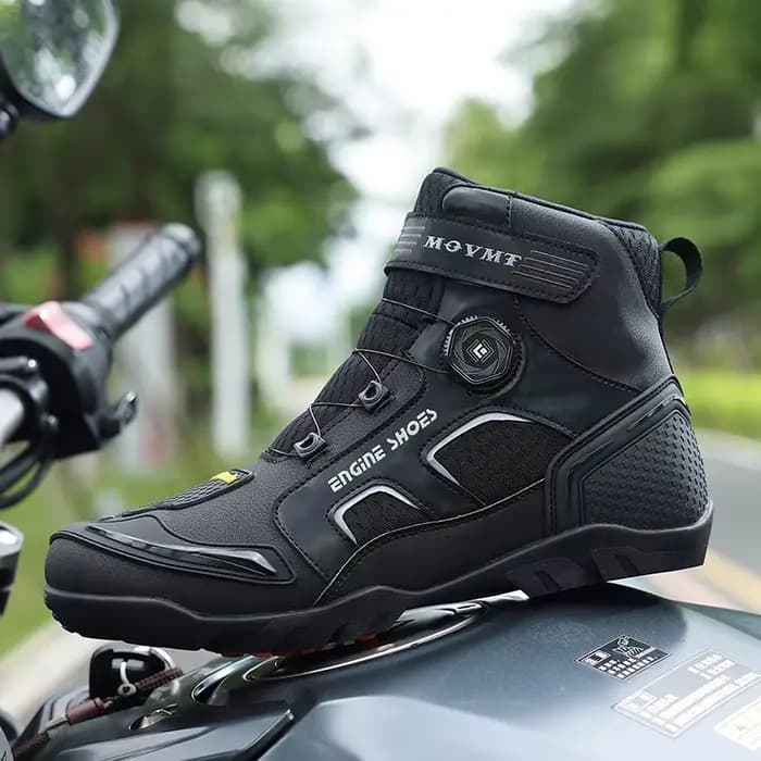 Bottes de moto 2026 pour hommes en cuir respirantes antidérapantes résistantes à l'usure pour motard