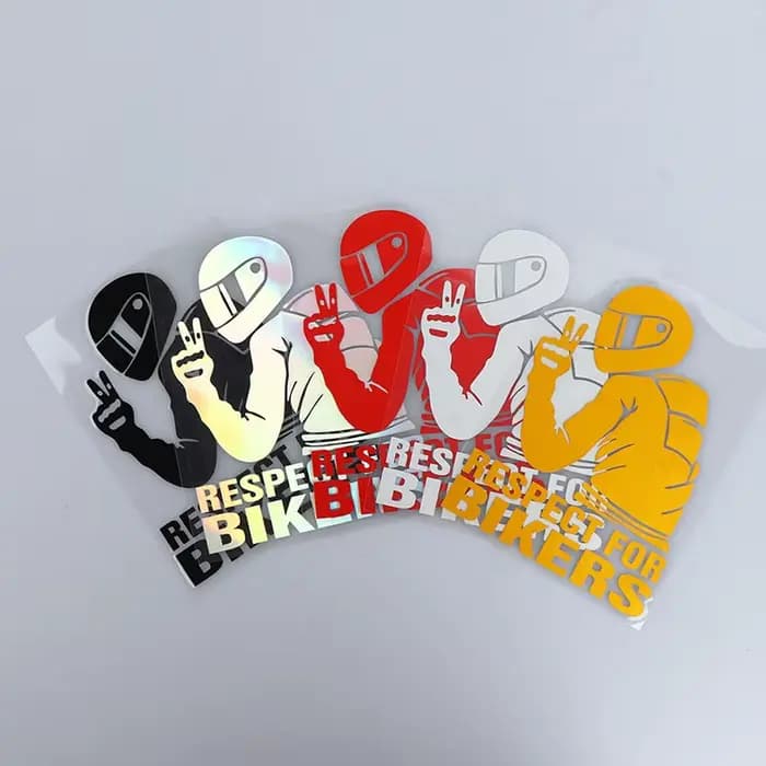 Autocollant imperméable en vinyle 3D pour moto, décalcomanie réflecteur, casque de coulée, voiture,