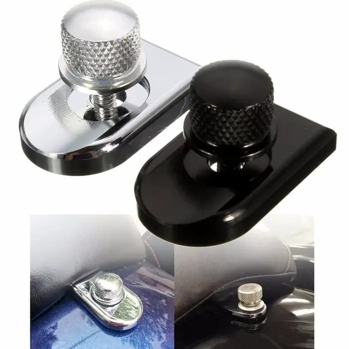 Kit de couverture de bouton de siège arrière de moto, 2,2, vis, écrou, languette, coussin d'espaceme