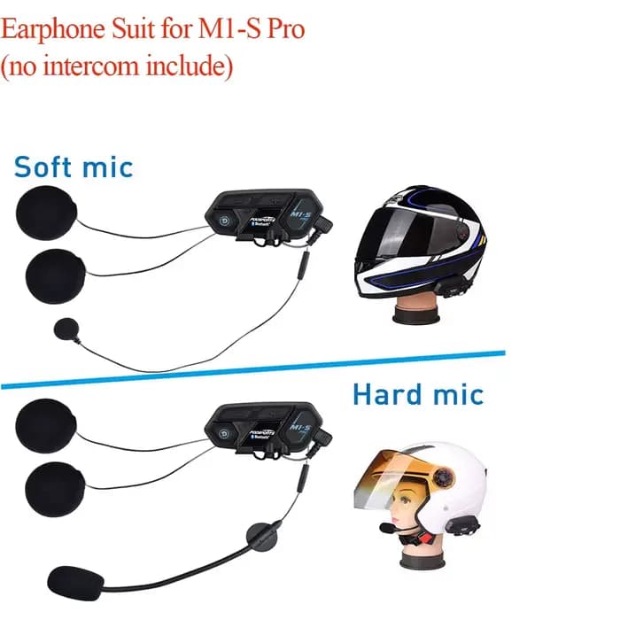 Fodsports M1-S Pro Moto Écouteur Casque Bluetooth 5.0 Interphone Casque avec réinitialisation Microp