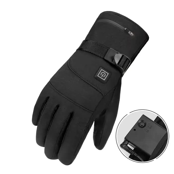 Gants de Moto chauffants gants imperméables Moto hiver Moto course équitation course ski gants écran