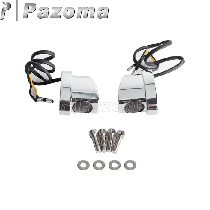 Entretoises de garde-boue arrière LED Mini clignotants pour Harley Sportster Dyna Softail moto ambre