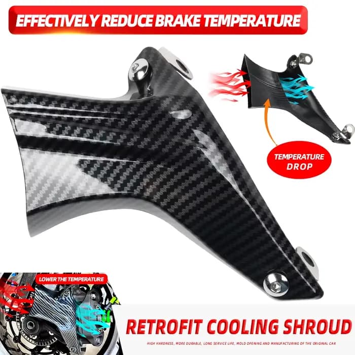 Couvercle de protection de refroidisseur de conduits de refroidissement par air d'étrier de frein de