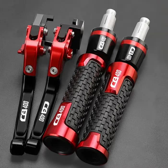 Leviers d'embrayage de frein réglables pour moto, poignées de guidon, bouchon d'extrémité, Honda CB4