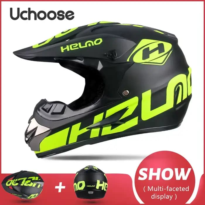 UCHOOSE casque De Moto requin Motocross casque tout-terrain enfants Moto accessoires De vélo ATV Cap