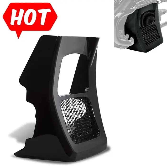 Couvercle de menton de radiateur de becquet avant de carénage de moto pour Harley Road King Electra