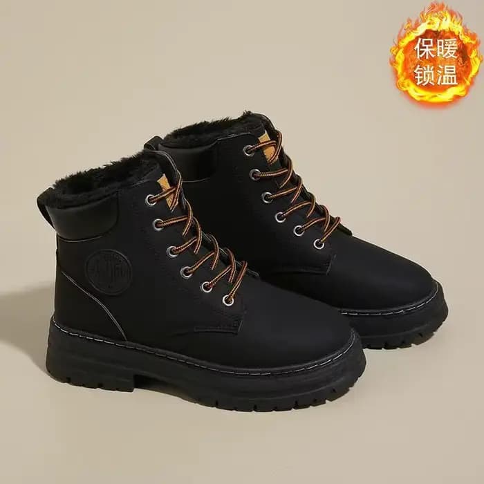Bottes pour femmes 2026, bottes de travail montantes, style britannique, version coréenne, à semelle