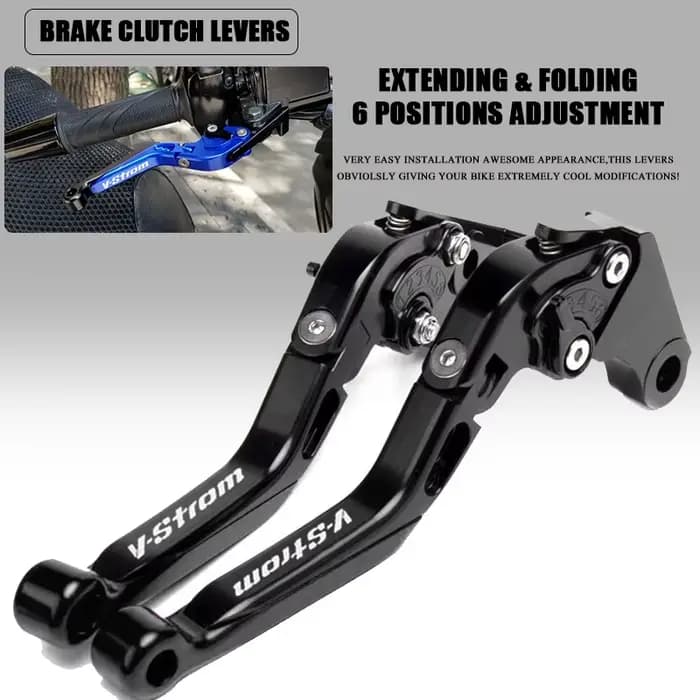 Leviers d'embrayage de frein pliables extensibles réglables pour moto, poignée pour DL650 V-Strom XT