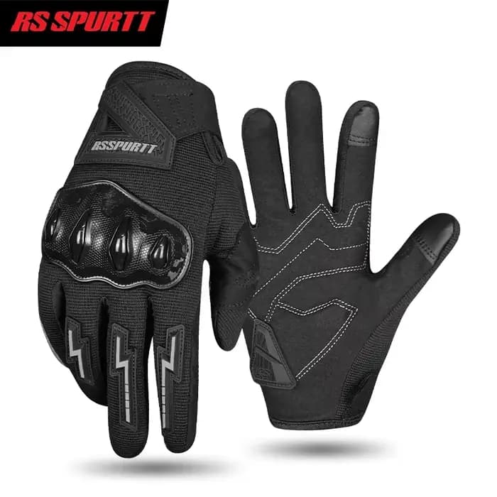 Gants de moto RS14 pour l'été, respirants, légers, pour les balades décontractées, le cyclisme, les