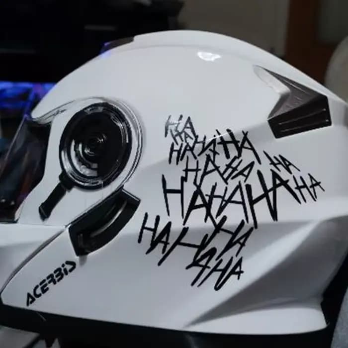 XY – autocollant de casque de moto drôle, Type réfléchissant, vinyle imperméable, 12cm x 11cm