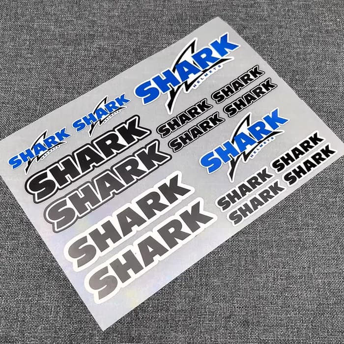 Ensemble d'autocollants pour casque SHARK, 16 pièces, autocollants imprimés et découpés de haute qua