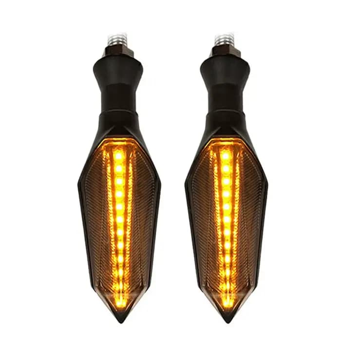 Clignotant LED pour moto, clignotant séquentiel, flash fluide, feux de course ambrés, feu arrière de