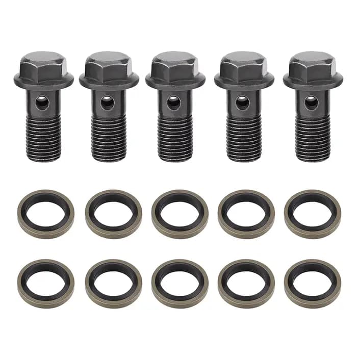 Boulon de banjo de frein universel en acier inoxydable pour moto, scooter tout-terrain RL, étriers à