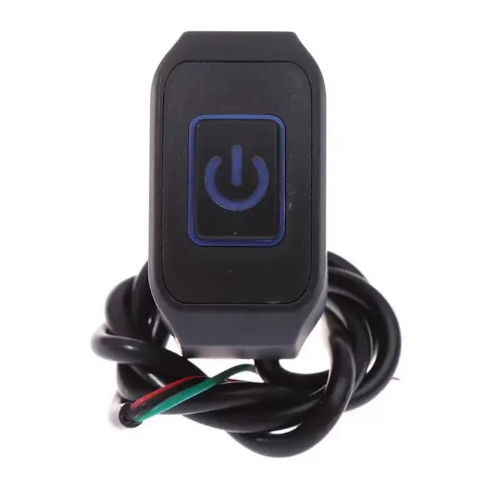 Bouton étanche pour interrupteur modifié pour moto, avec lumière LED, klaxon de phare, bouton marche
