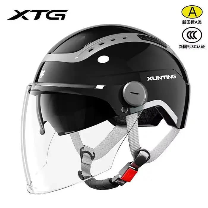 Nouveau Casque de Moto Électrique 2026 pour Hommes et Femmes, Demi-Casque d'Été Anti-UV, Casque Rigi