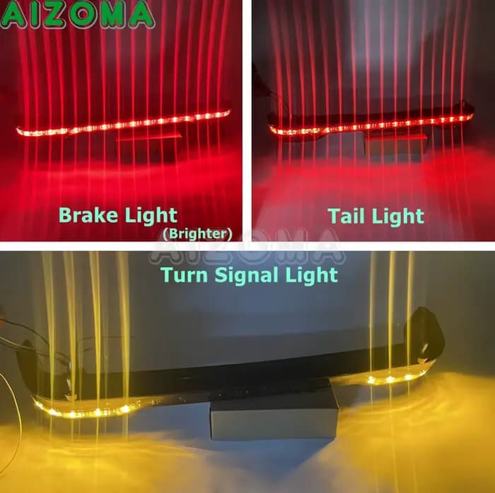 Feux de signalisation de freinage arrière de sacoche de moto à LED pour Harley Touring Electra Glide
