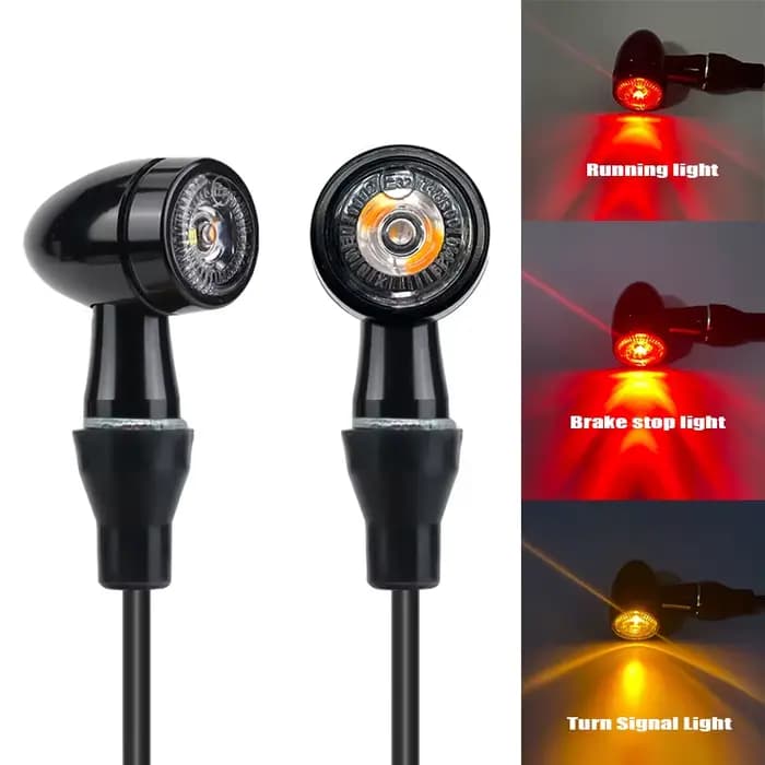 Clignotant LED pour moto, feu arrière de frein arrière, micro clignotant, clignotant, lampe de clign