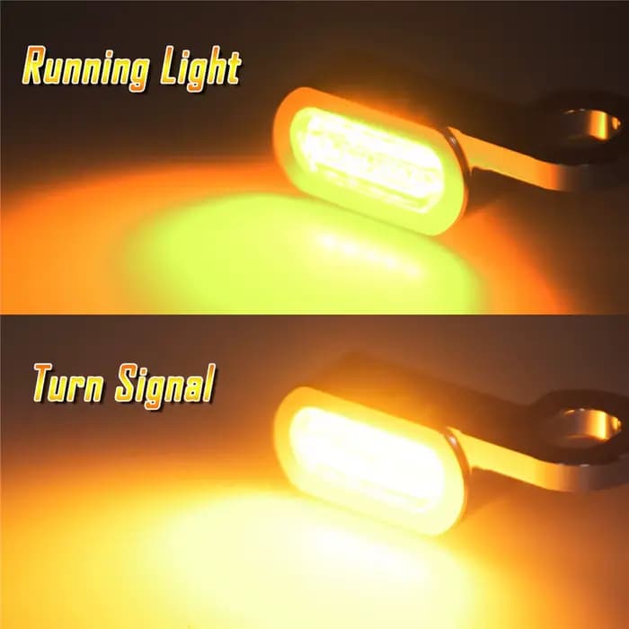 Clignotant LED pour moto, feux de course immunambre, mini lampe pour Harley Sportster XL 48, 72, 120
