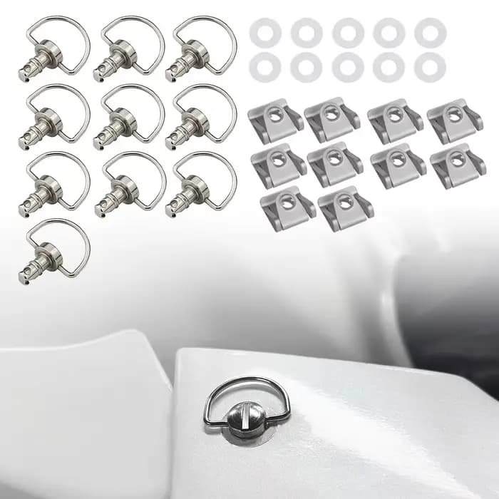 Fixation rapide pour carénage de moto, 14mm, 1/4 D-ring, universelle, pour Honda, Yamaha, Suzuki, Ka