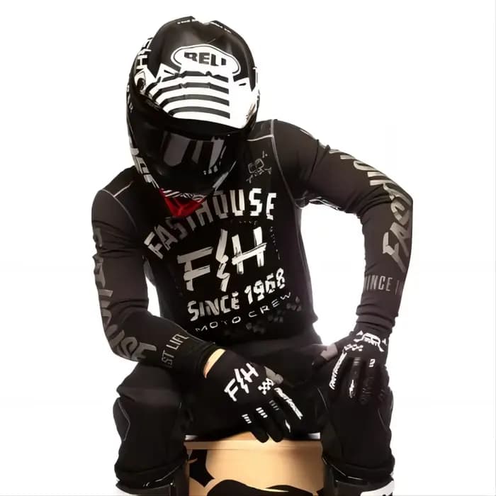 Maillot de Motocross Maillot Ciclismo Hombre DH MOTO vtt MX Maillot de descente Maillot VTT hors rou