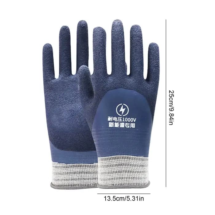 Gants d'électricien résistants aux isolures, 1/2/5 pièces, gants en caoutchouc isolés de tension 100